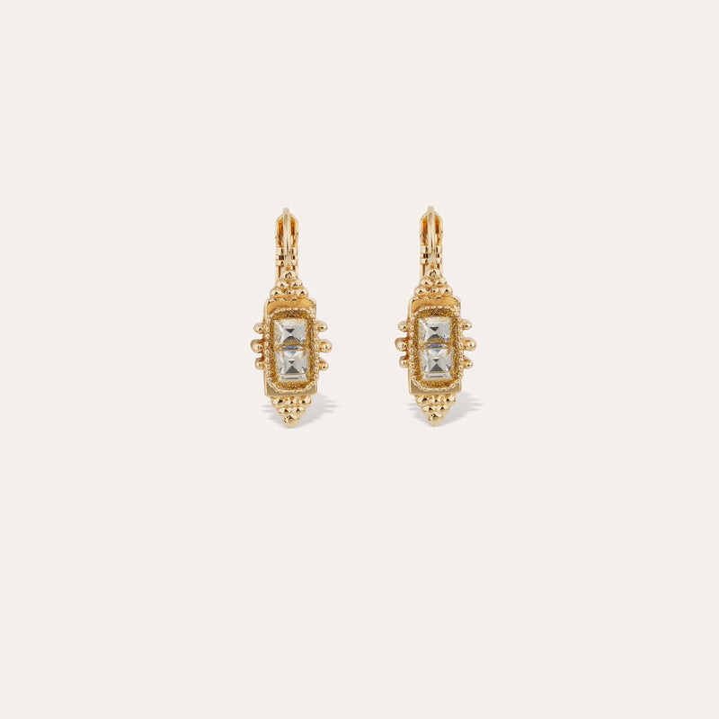 Talisman Rhinestone Set Earrings Gold