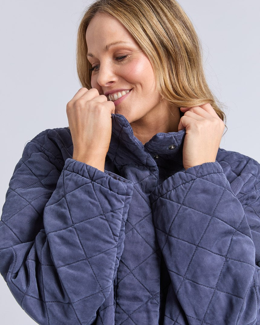 Aurora Quilted Jacket Navy