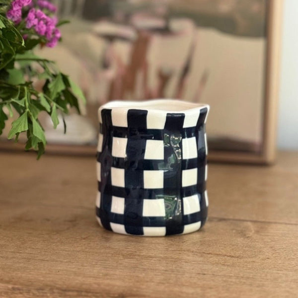 Find Australian Sandalwood Navy Gingham Candle - Noss at Bungalow Trading Co.