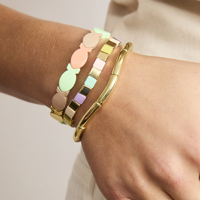 Green Fish Tile Bracelet