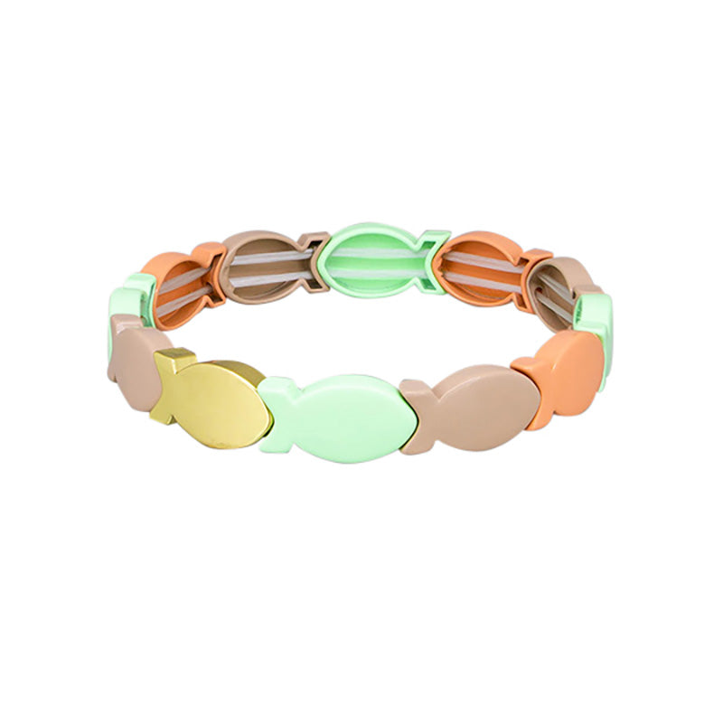 Green Fish Tile Bracelet