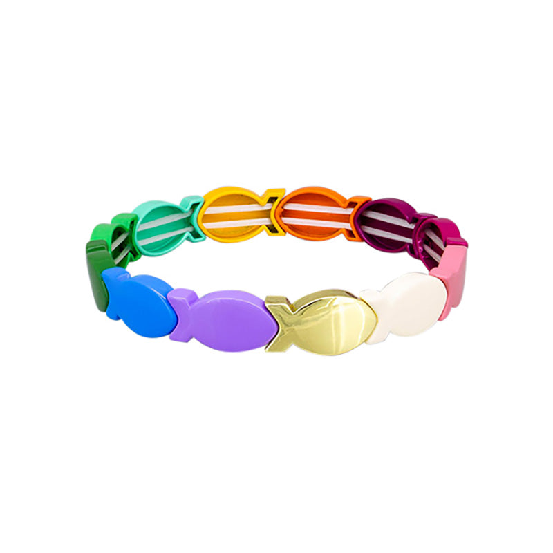 Rainbow Fish Tile Bracelet