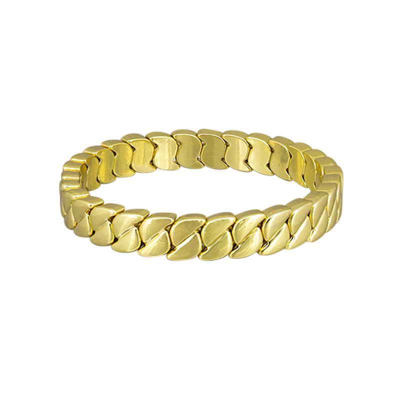 Gold Twist Link Bracelet