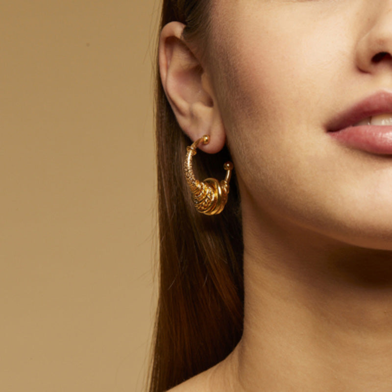 Creole Maranzana Hoop Earrings Gold