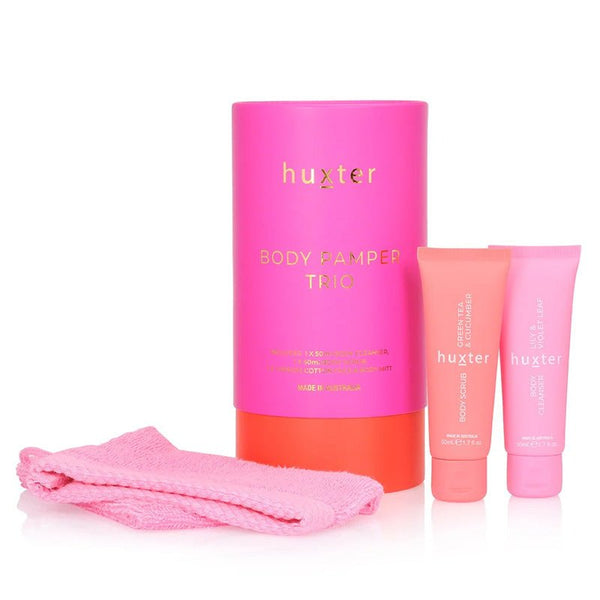 Find Body Pamper Trio Fuchsia with Orange - Huxter at Bungalow Trading Co.