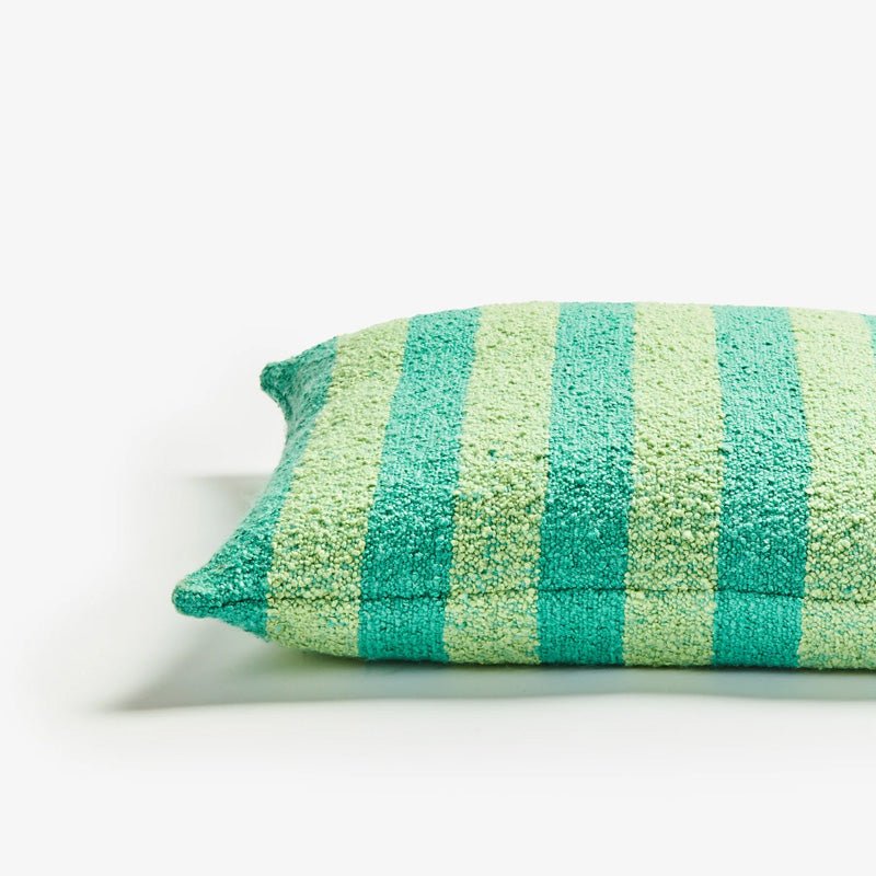 Find Boucle Stripe Mint Cushion 60cm - Bonnie & Neil at Bungalow Trading Co.