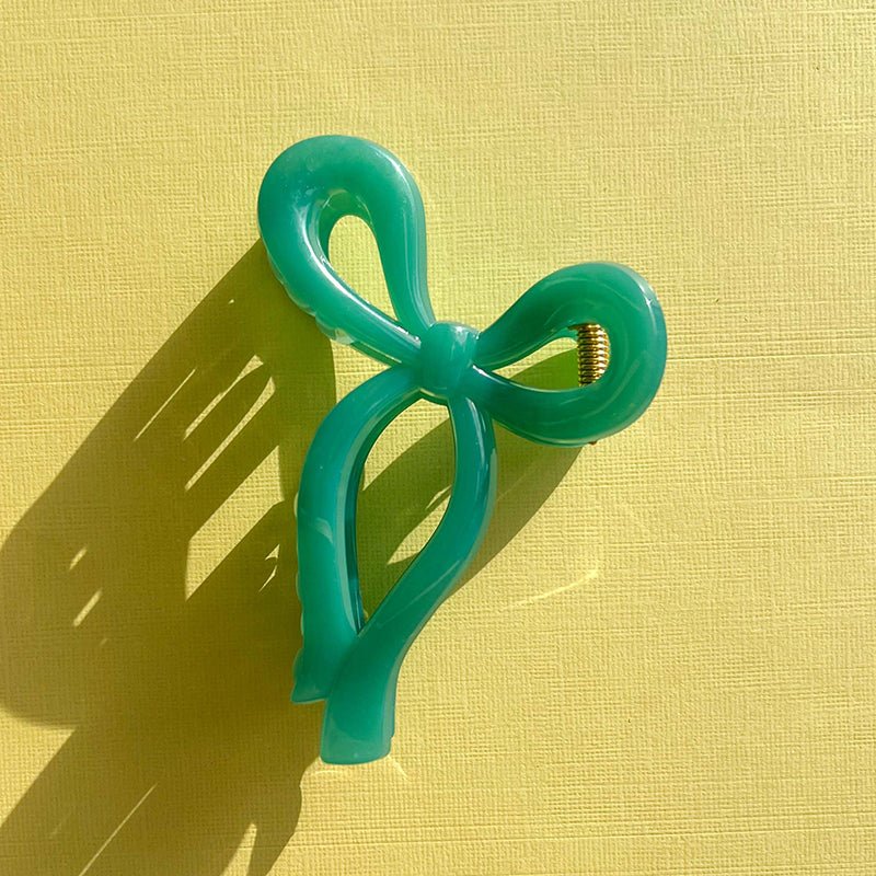 Find Bow Claw Clip Green - Urban Products at Bungalow Trading Co.