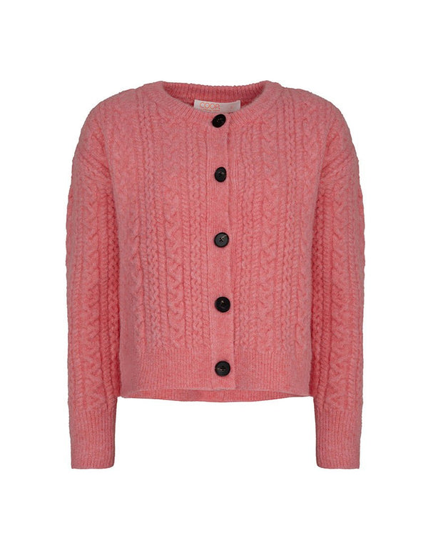 Find Cable Setting Cardigan Pink - Coop by Trelise Cooper at Bungalow Trading Co.