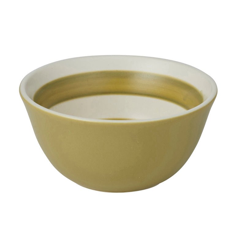 Find Calypso Ceramic Bowl Olive Stripe Small - Coast to Coast at Bungalow Trading Co.