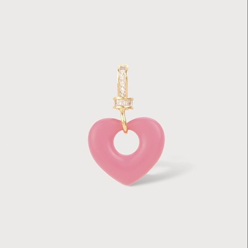 Charm Heart Hot Pink