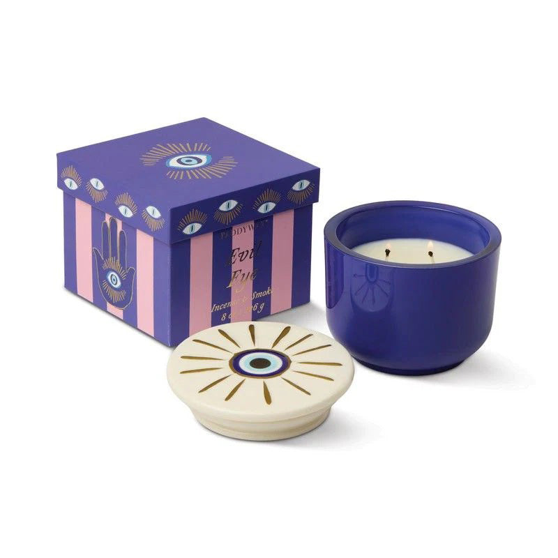 Charmed Blue Glass Candle Incense & Smoke