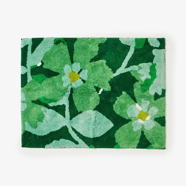 Find Cosmos Green Bath Mat - Bonnie & Neil at Bungalow Trading Co.