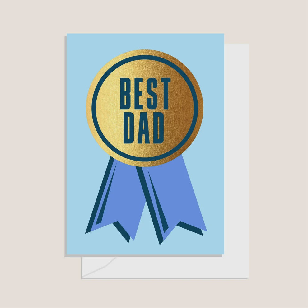 Best Dad Medal Card