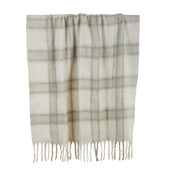 Find Dew Wool Blend Throw Grey/Green - Coast to Coast at Bungalow Trading Co.