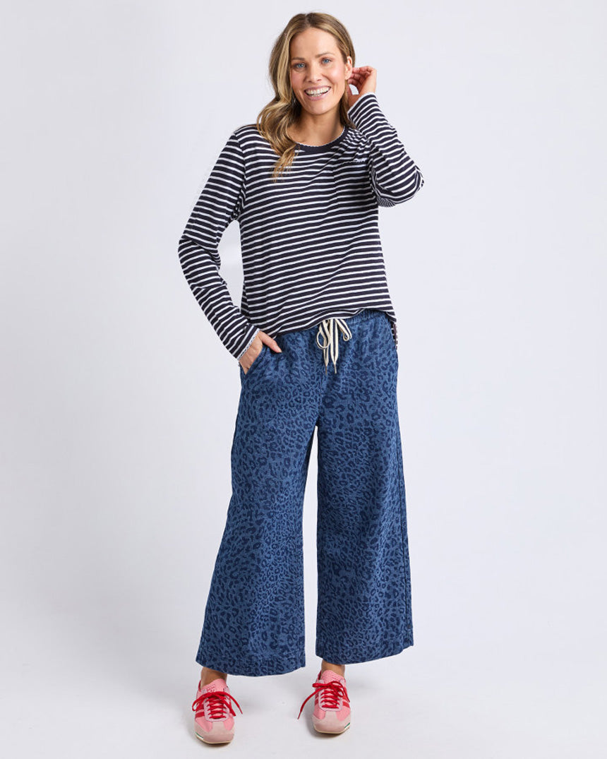 Drea Long Sleeve Tee Navy