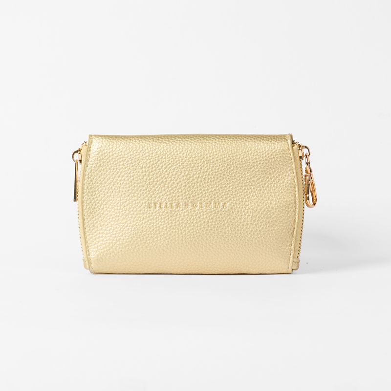 Duo Double Sided Sunglass Case Gold