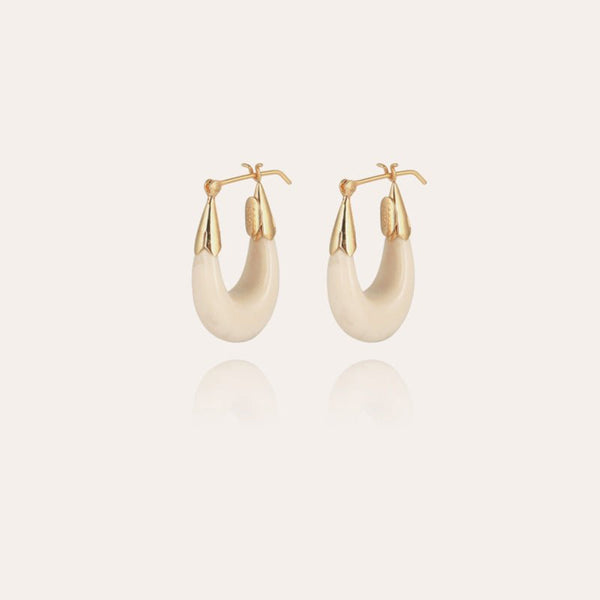 Find Ecume Cream Acetate Earrings - GAS Bijoux at Bungalow Trading Co.