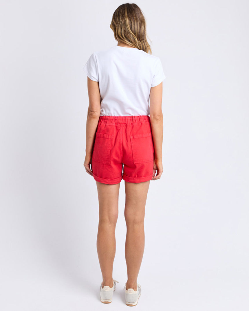 Emma Relaxed Short Poppy Red