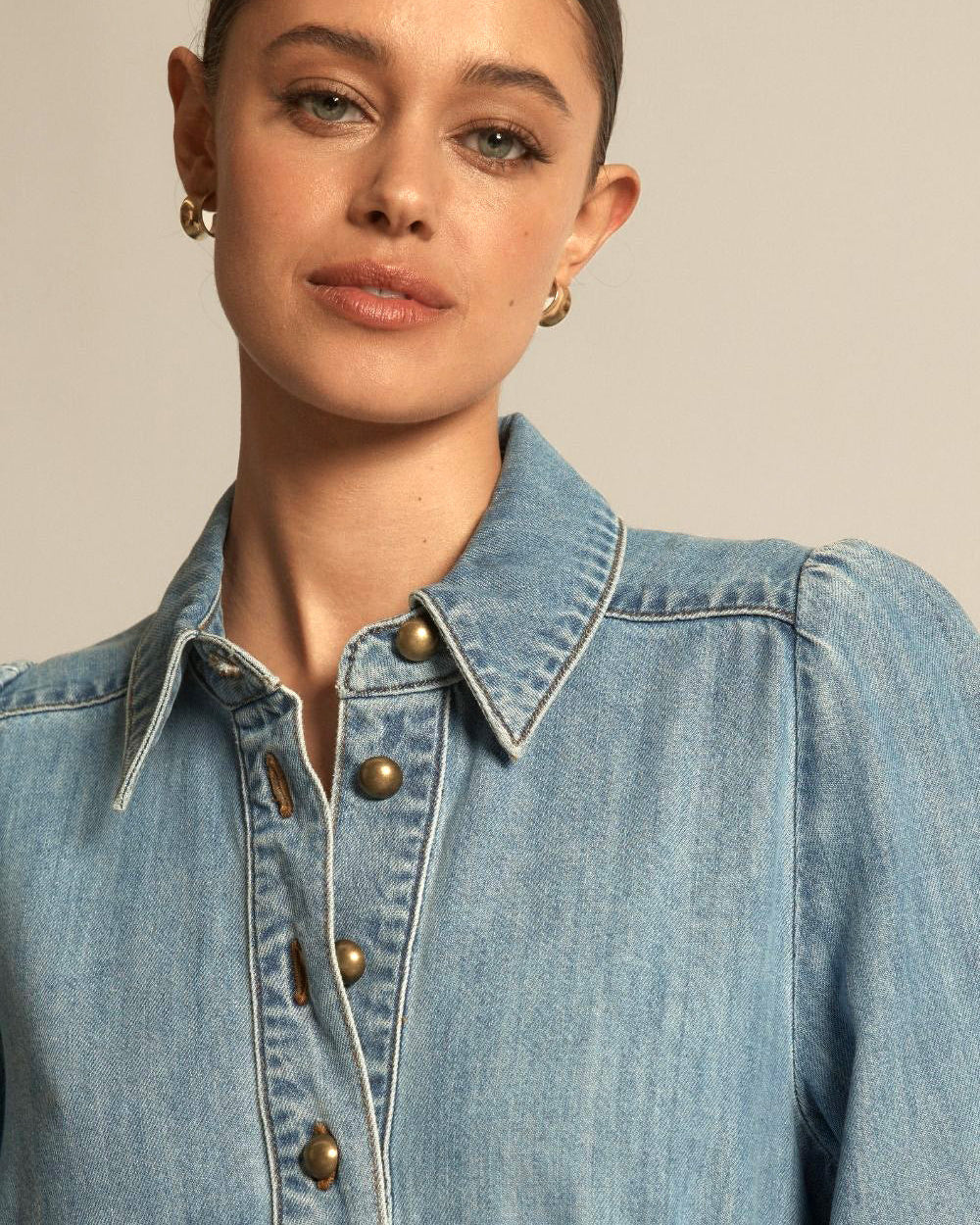 Opal Dress Light Washed Denim