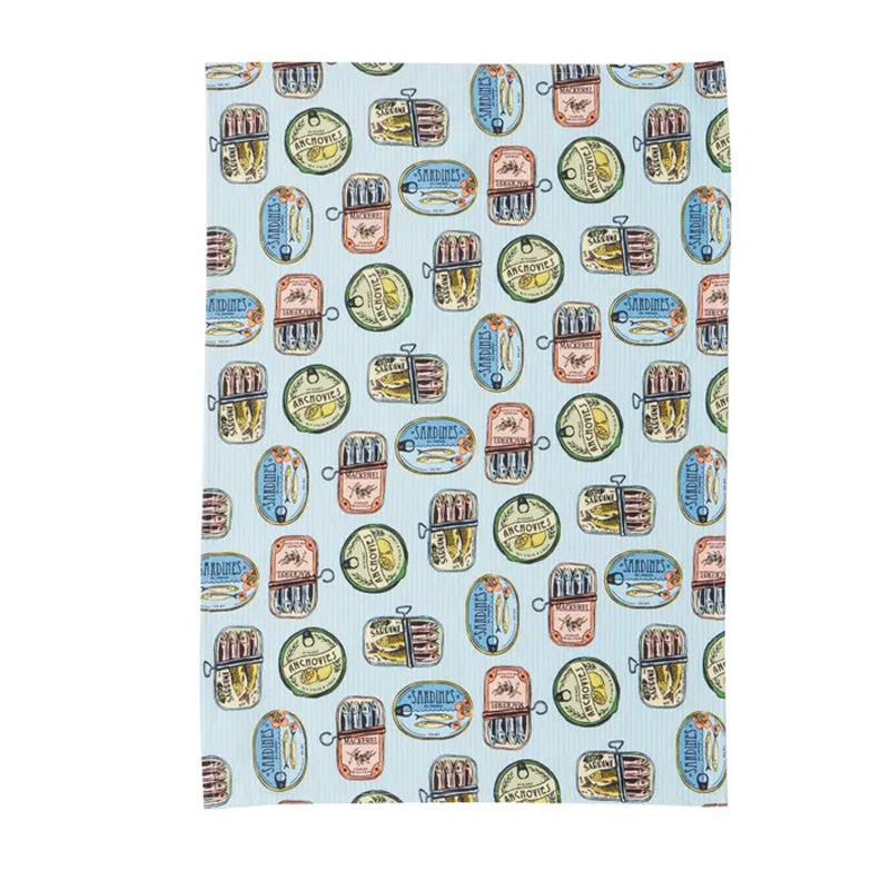 Sardines Cotton Tea Towel
