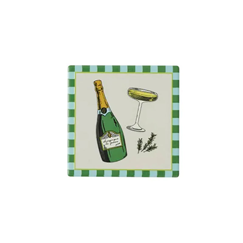 Gimlet Ceramic Coaster Champagne