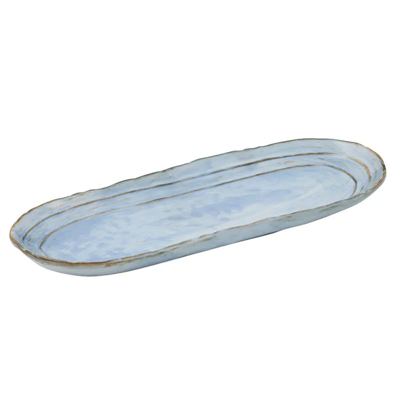 Acqua Ceramic Platter Blue