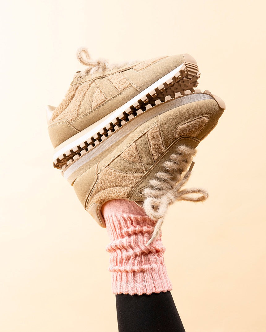 Gate Sneaker Beige Sherpa