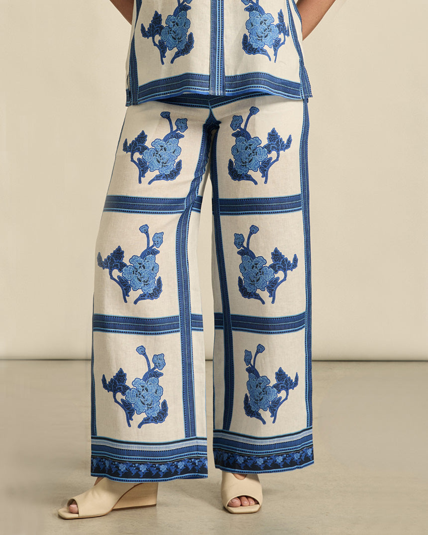 Gesture Pant Azure Collage