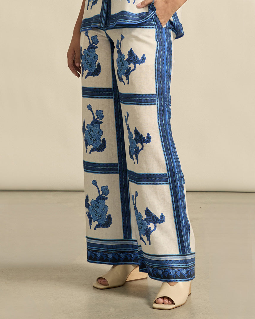 Gesture Pant Azure Collage