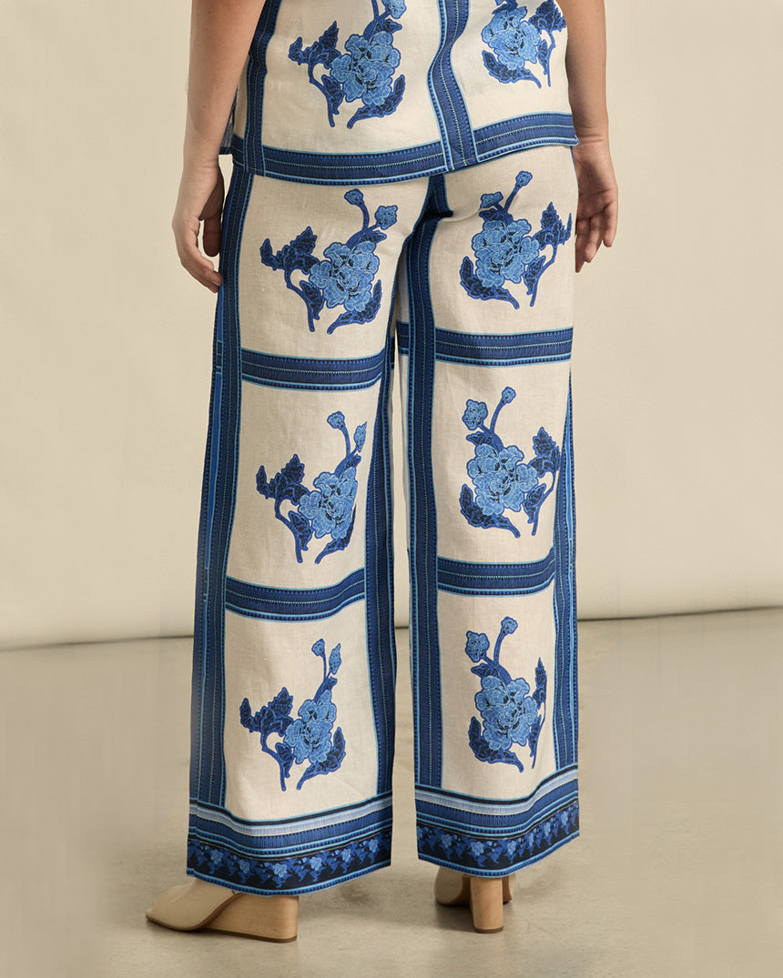 Gesture Pant Azure Collage