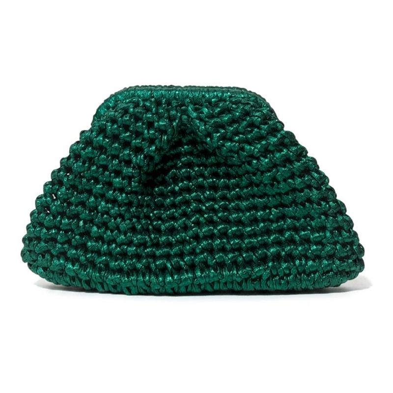Capri Clutch Metallic Green