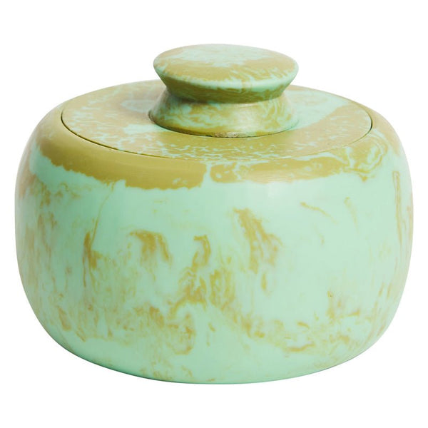Find Halleck Canister Artichoke - Sage & Clare at Bungalow Trading Co.