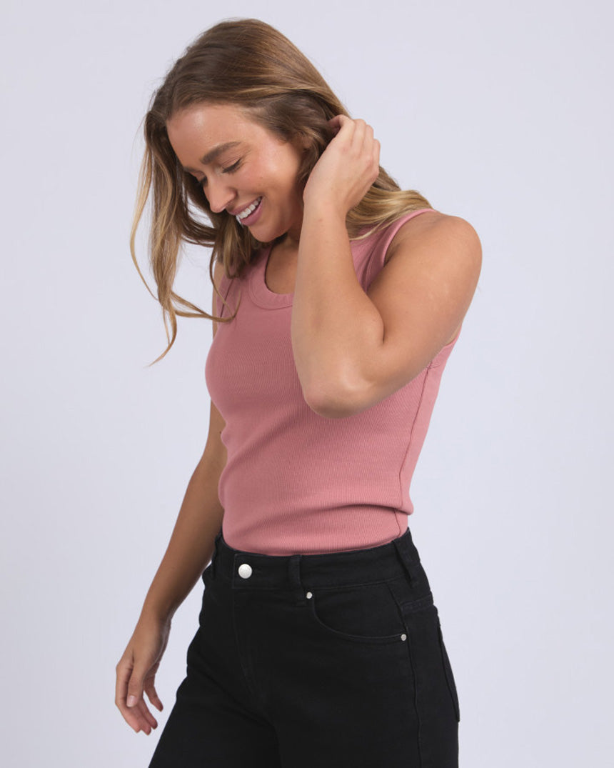 Iris Tank Dusty Rose