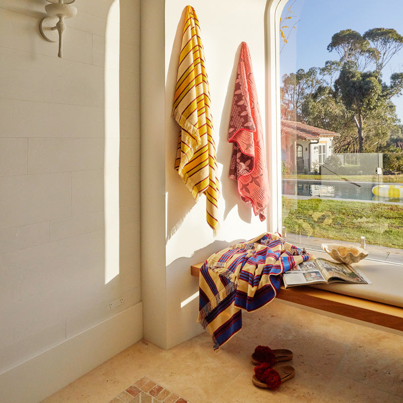 Esme Bath Sheet Hibiscus