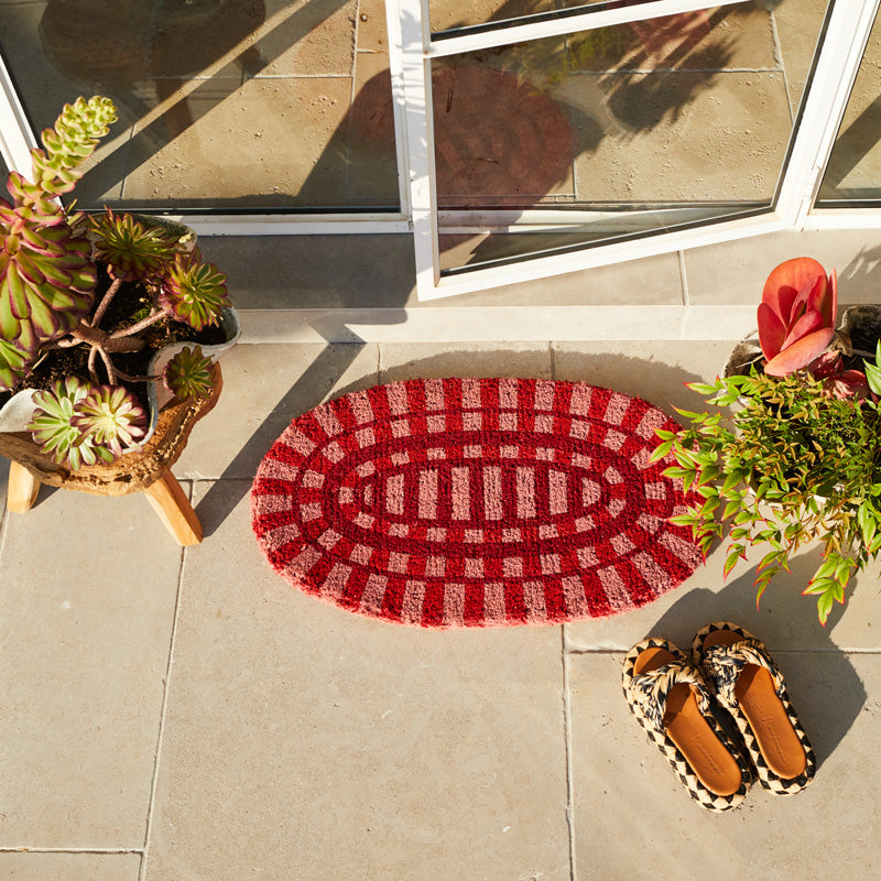 Fernanda Door Mat Hibiscus