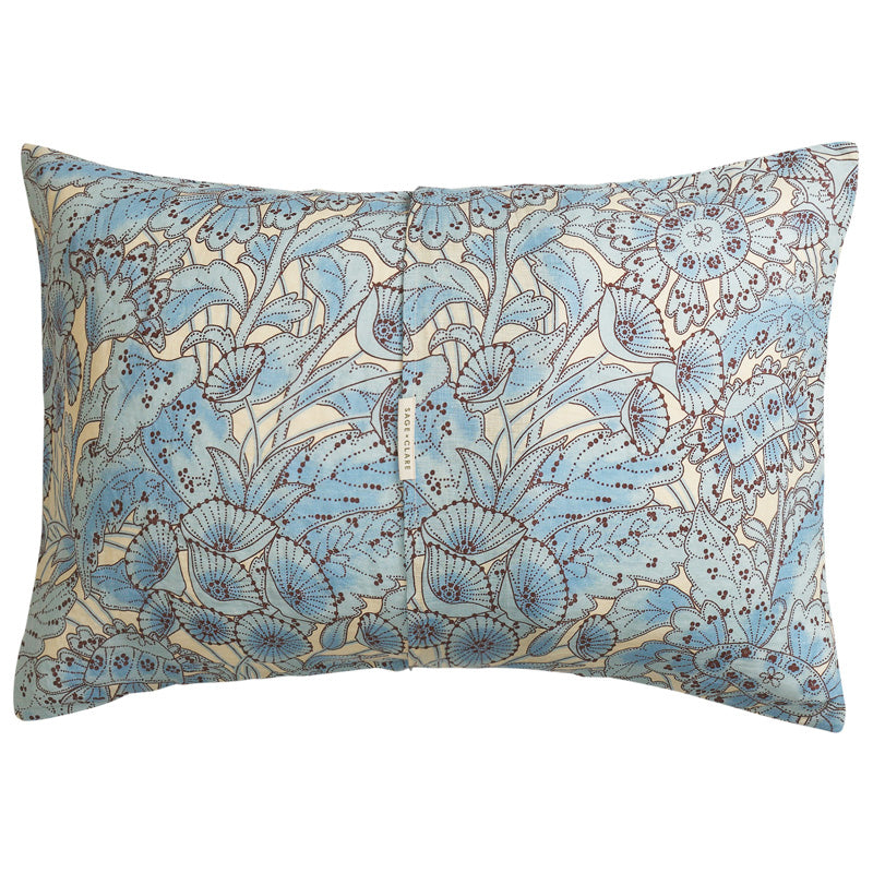 Lucia Linen Pillowcase Set Cerulean