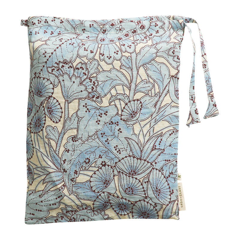 Lucia Linen Pillowcase Set Cerulean