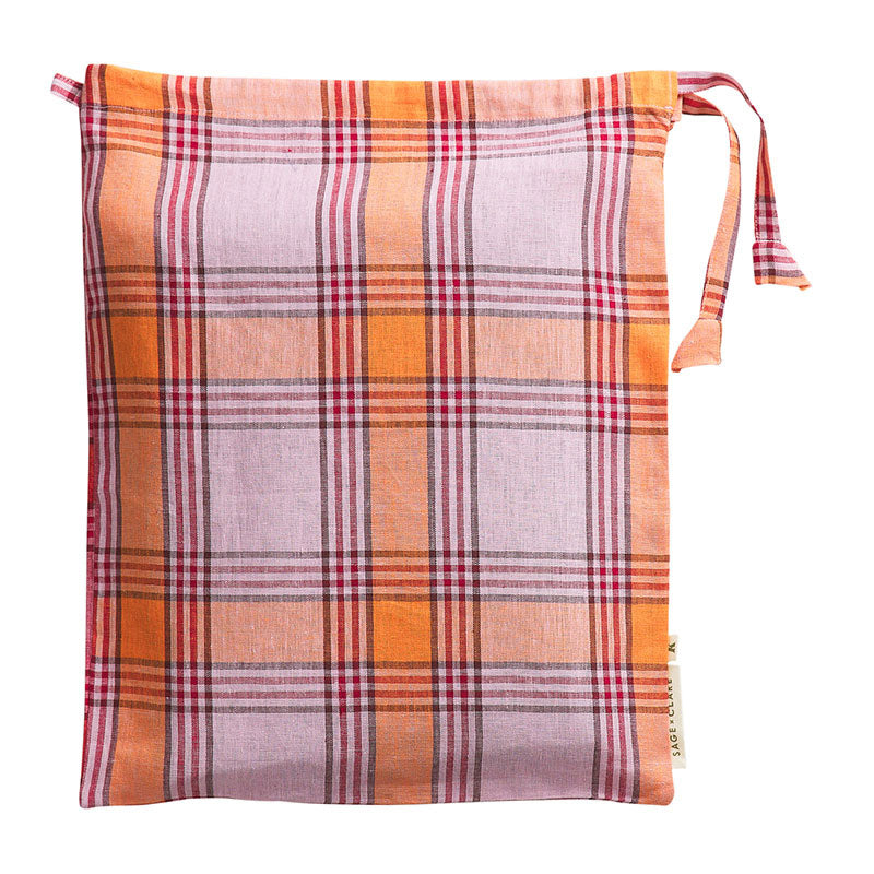 Isla Linen Quilt Cover Vivid Coral