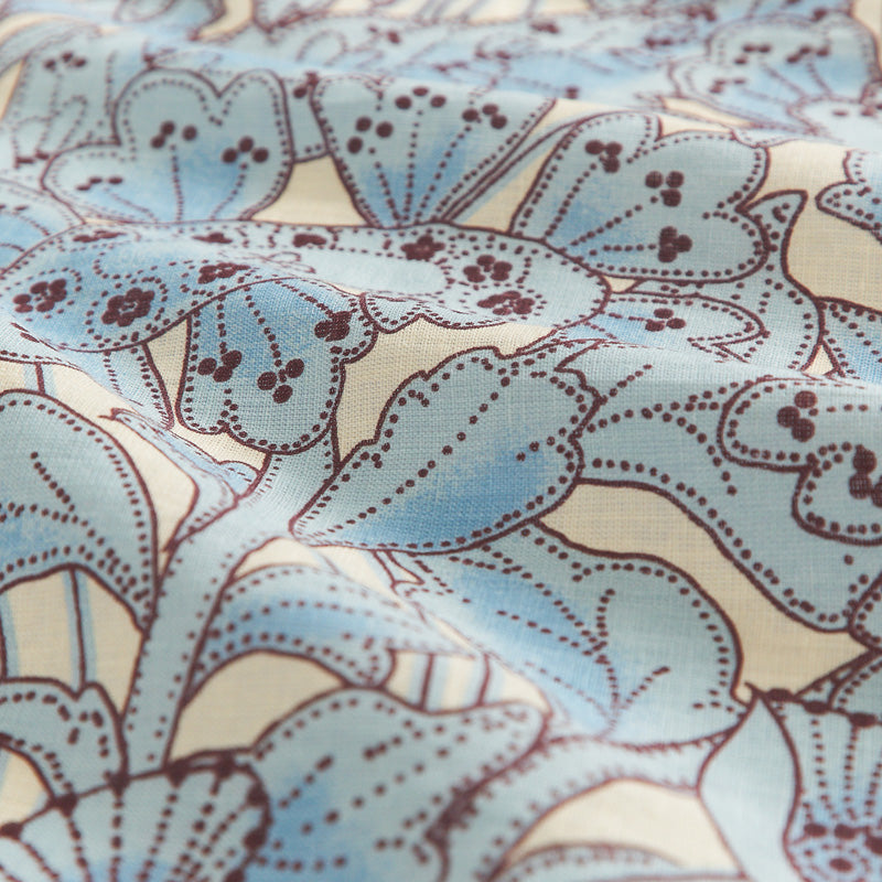 Lucia Linen Quilt Cover Cerulean