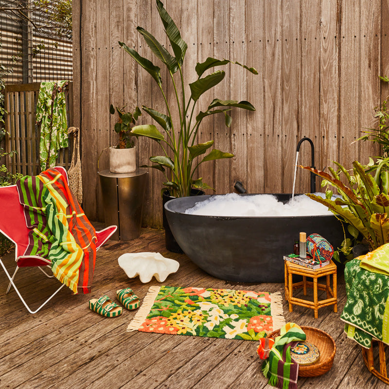 Francesca Bath Mat Kelp