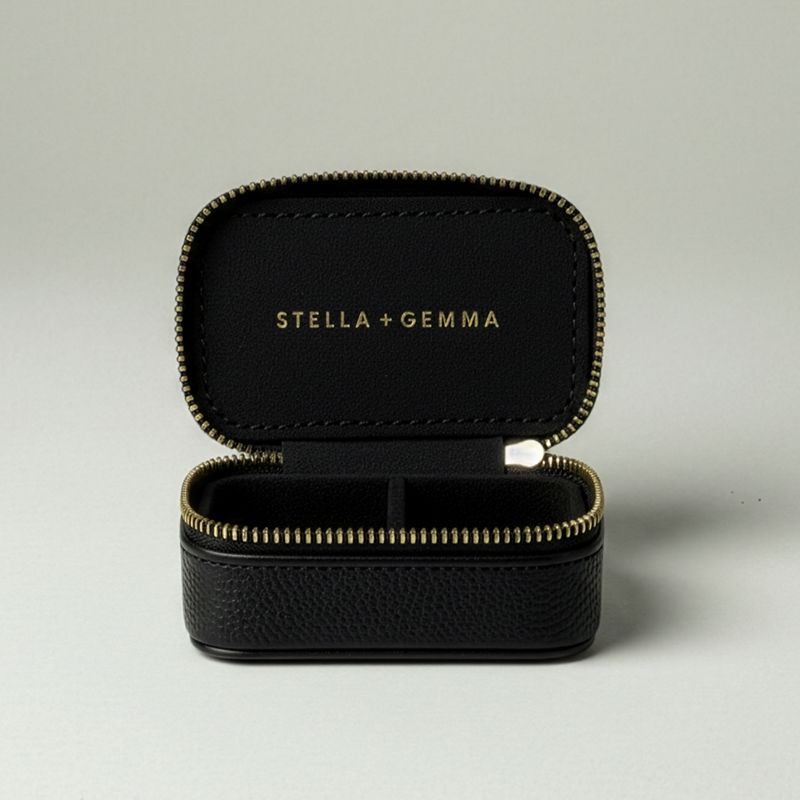 Jewellery Box Black Rectangle Small