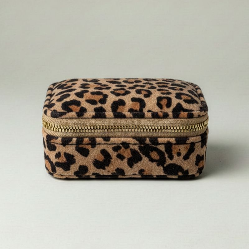 Jewellery Box Leopard Print Rectangle Small
