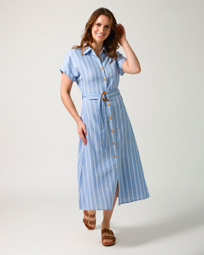 Kinsley Dress Capri Stripe