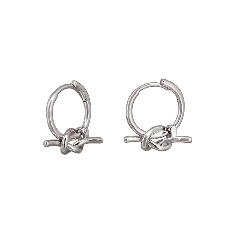 Find Knot Huggie Earrings - Tiger Tree at Bungalow Trading Co.