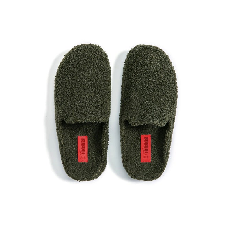 Find Kush Olive Green Slippers - Freedom Moses at Bungalow Trading Co.