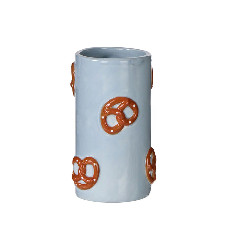 Pierre Pretzel Vase Blue & Brown