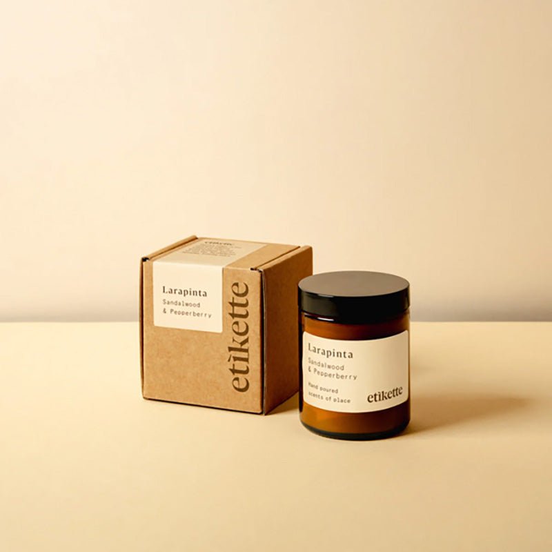 Find Larapinta 175ml Single Wick Candle - Etikette at Bungalow Trading Co.