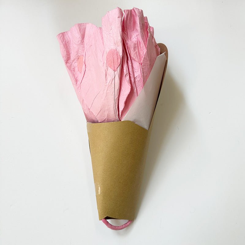 Find Large Poppy Paper Flower Salmon - Nibbanah at Bungalow Trading Co.