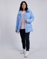 Find Longline Puffer Jacket Hydrangea - Elm at Bungalow Trading Co.