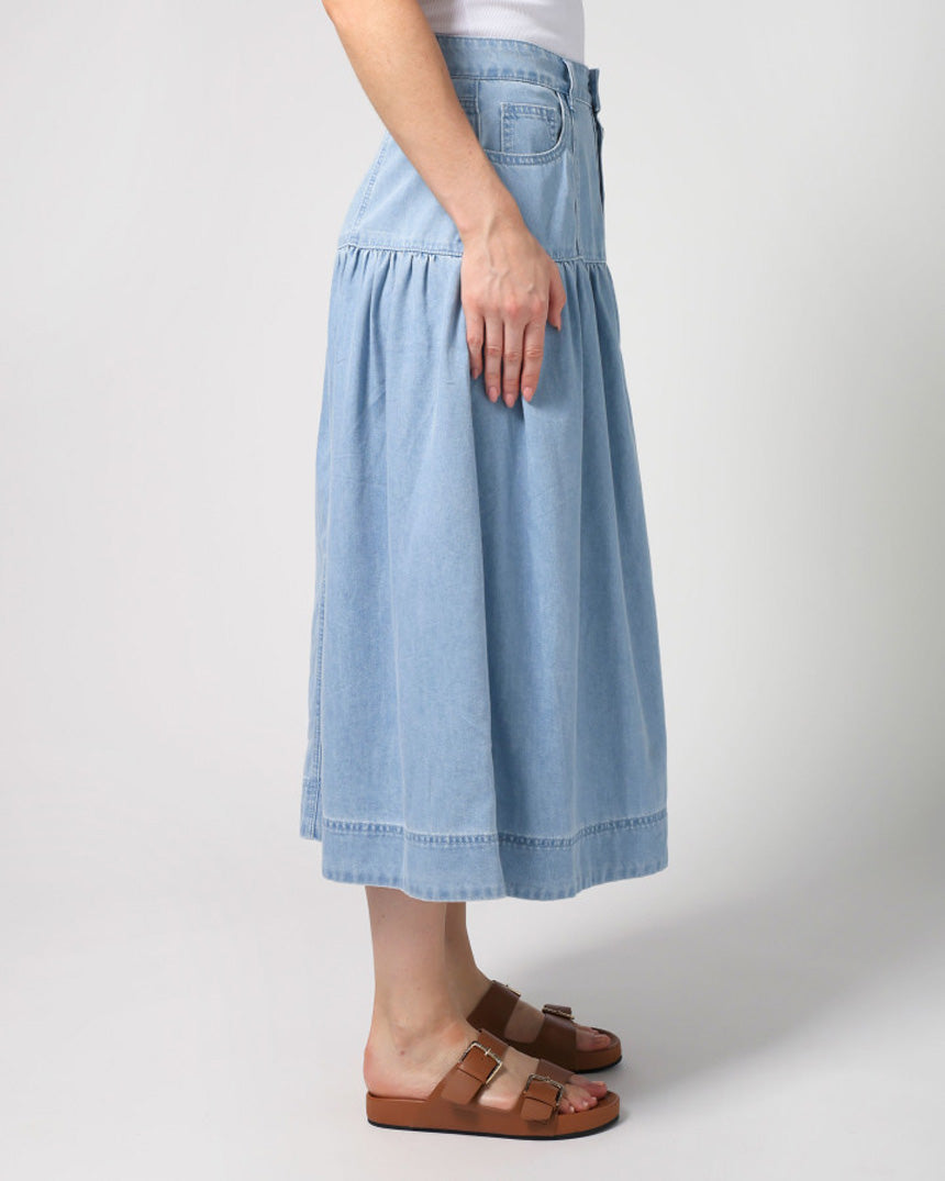 Lou Skirt Light Denim